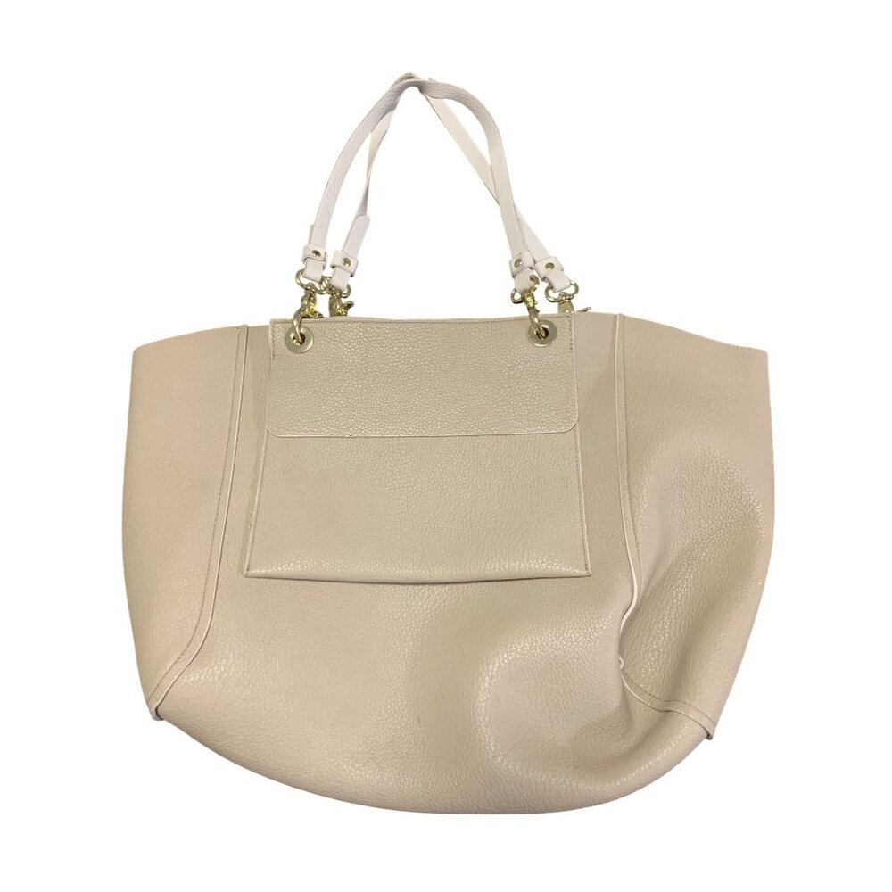 Laundry By Shelli‎ Segal Cream Tote Shoulder Bag